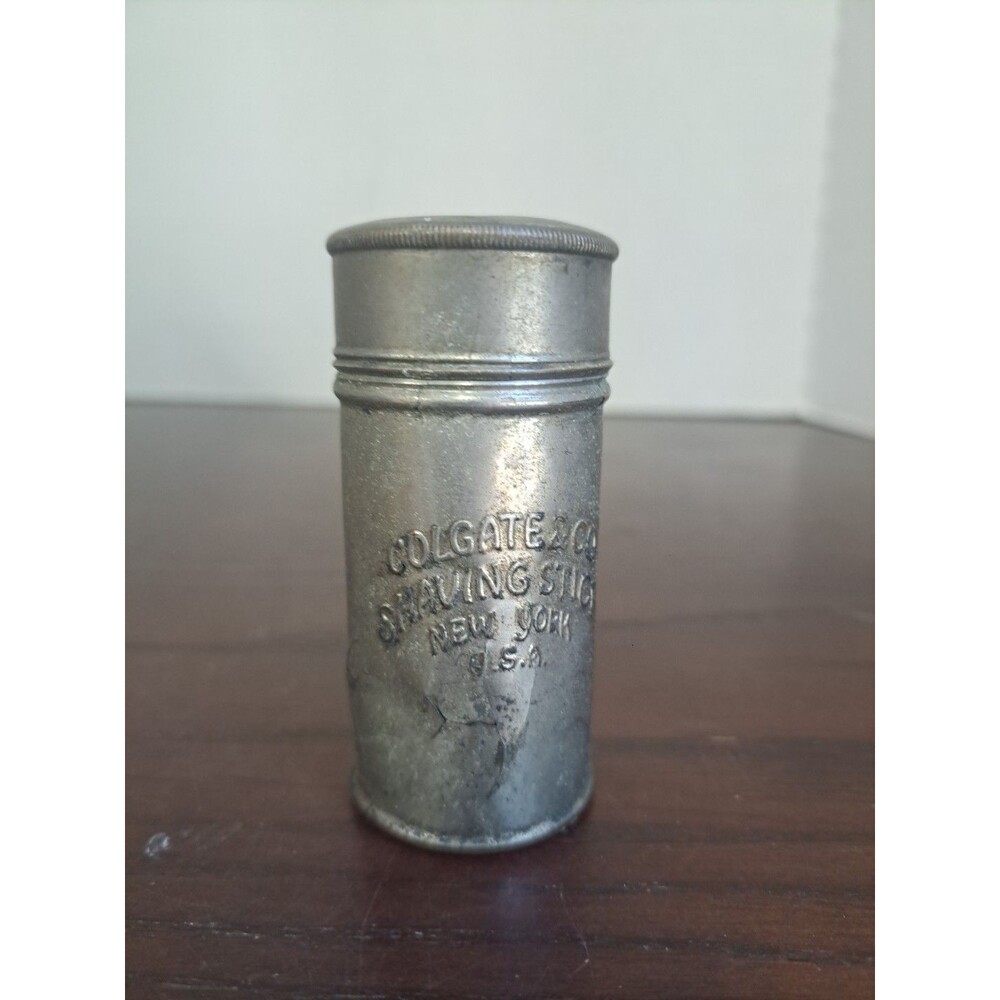 Vintage Colgate & Co. Shaving Stick New York USA Empty Tin